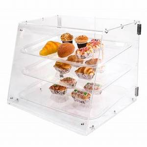 Vitrina acrílica para pasteles para postres, pasteles y pasteles, diseño acrílico duradero y transparente para uso en panadería y cafetería - Product Image 5
