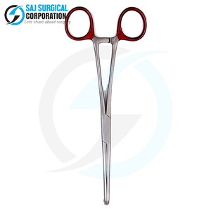 Pince à éponge manuelle Rampley Mâchoires dentelées en acier inoxydable certifiée CE pour une manipulation sûre des écouvillons antiseptiques Généralités - Product Image 3