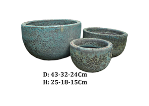 Macetas de Cerámica Esmaltada Atlantis, las Más Vendidas, con Orificio de Drenaje, Estilo Moderno para Decoración de Exteriores - Product Image 2