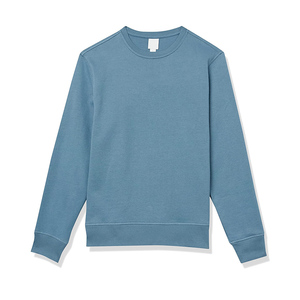 Sudadera de cuello redondo de forro polar grueso personalizada para hombre, impermeable, antiarrugas, tejido sostenible, color liso, talla grande - Product Image 2