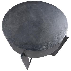 Luxury <b>Black</b> <b>Metal</b> <b>Frame</b> Modern <b>Metal</b> Top Center Coffee Table Living Room Furniture - Product Image 3