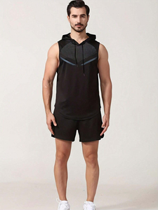Hoodie sans manches personnalisé pour homme, vêtements de sport imprimés de haute qualité, musculation, coton, entraînement, personnalisable - Product Image 2