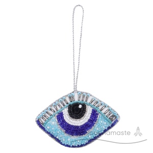 Ornamento protettivo fatto a mano contro il malocchio |   Stile europeo |   Decorazione Natalizia di Lusso in Tessuto da Appendere all'Albero |   Pronto per la Vendita all'Ingrosso - Product Image 1