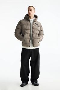 Chaqueta Acolchada Ligera Premium en Oferta con Capucha, Logotipo Personalizado, Cortavientos, Abrigo de Invierno Cálido con Revestimiento, Chaqueta Bomber para Hombre - Product Image 3