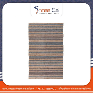 Alfombra de yute tejida a mano, juegos de alfombras de lujo ecológicas, tamaño personalizado, alfombra de picnic bordada a granel de fábrica de fabricantes indios - Product Image 6