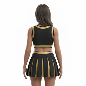 Uniformes de Animadoras Personalizados en Oferta, Conjunto de Uniforme Varsity de Spandex/Poliéster con Impresión por Sublimación, Diseño Gratuito, Uniformes de Animadoras para la Línea Lateral - Product Image 3