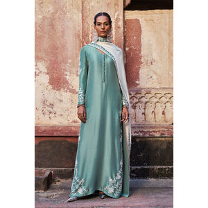 SL26-18 Producto para Mujer, Elegante, con Cuello Mandarín, Tejido Satinado Ecológico, para Todas las Temporadas - Product Image 1
