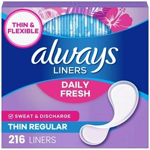 Always Panty Liners, Regular, Sin Perfume, 100 Unidades - Product Image 4
