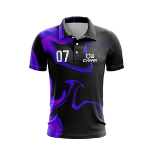 Wholesale Men's 100% <b>Polyester</b> for Polo <b>Shirts</b> Fashionable Solid Short Sleeve 220G Fitted with Custom Logo Breathable Design - Product Image 1