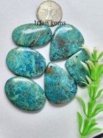 Vente en gros de pierres précieuses chrysocolle personnalisées Cabochon Pierres Meilleur prix Naturel Vert Jaune Ovale Fantaisie Coussin Perles jaipur