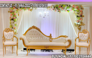 Conjunto de Sofás Plateados para Bodas, Estilo Moderno de Londres, Conjunto de Sofás para Bodas Reales, Muebles para Fiestas de Bodas, India, Estados Unidos - Product Image 2