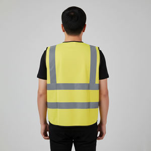 Gilet de sécurité réfléchissant avec plusieurs poches - Gilet de travail d'hiver haute visibilité durable pour la construction - Product Image 6