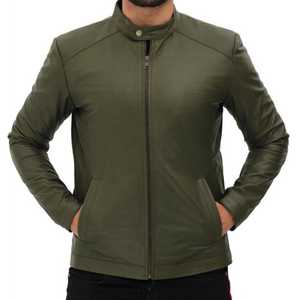 Vestes personnalisées en cuir pour hommes/femmes, vestes en cuir d'agneau noir véritable de haute qualité - Product Image 4