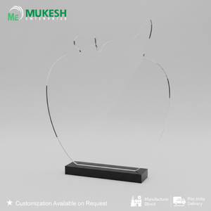 ถ้วยรางวัลอะคริลิครูปแอปเปิ้ลแบบกำหนดเอง ทนทาน ขัดเงา สลักลาย สำหรับมอบรางวัลองค์กร มอบรางวัลพนักงาน กิจกรรมกีฬาโรงเรียน - Product Image 6