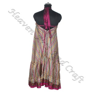 SD019 indien pakistanais coton Saree/Shari/Shari Hippy Boho Style moderne nouvelle robe en soie Vintage avec Style indien moderne - Product Image 6