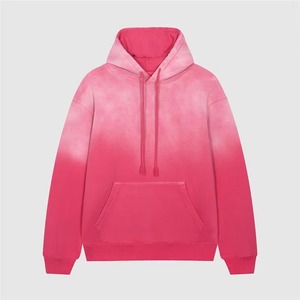 Sudadera con capucha de invierno de pana de algodón 100% de alta calidad personalizada al por mayor con estampado de pantalla lavado acabado desteñido al sol para unisex - Product Image 6