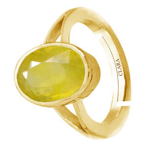 Certified Natural Yellow Sapphire Pukhraj Gemstone <b>Rings</b> for Everyday Wear - Product Image 2