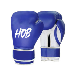 Gants de boxe à lacets de bonne qualité Logo personnalisé Gants de boxe d'entraînement de compétition en cuir de vachette pour adultes - Product Image 6