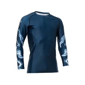 Premium Custom Sublimation Printed All Over Rash Guard Long Sleeve Compression <b>Swim</b> <b>Shirt</b> for <b>Men</b> on Competitive Prices - Product Image 5