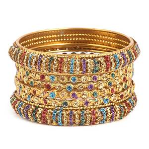 Pulseras Elegantes para Niñas, 6 Piezas - Doradas - Multicolor - Product Image 3