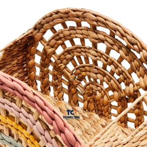 Cesta de arcoíris pintada a mano para niños, venta al por mayor, cestas de arcoíris naturales respetuosas con el medio ambiente - Product Image 6