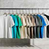 Mode 400 Gsm T-shirt surdimensionné vierge T-shirt à épaules tombantes en coton lourd