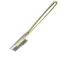 Brosse à gratter en fil d'acier industriel de haute qualité, durable, pour le polissage et le nettoyage agressif des surfaces métalliques dures