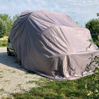Auvent de voiture pliable semi-automatique, tente de garage, robuste, imperméable, résistant aux UV, garage de voiture portable pour le stationnement en extérieur, le camping