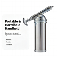Pistolet à graisse manuel portable de 85g avec tige à piston, injecteur de graisse manuel pour la lubrification et la réparation de voitures, vélos et motos