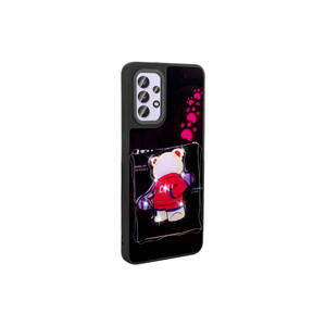 Coque de protection personnalisée en silicone violet avec motif emblématique en relief pour Samsung Galaxy A32 4G, lumineuse et anti-traces de doigts - Product Image 3