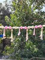 Toran à pampilles de perles fait main, Décoration de porte indienne Bandhanwar, Décoration traditionnelle d'entrée, Décoration de Mandir pour Diwali Pooja, Décoration de maison neuve