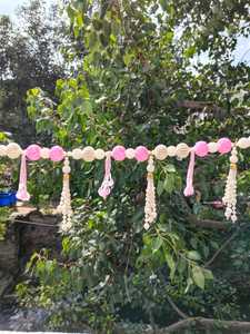 Toran à pampilles de perles fait main, Décoration de porte indienne Bandhanwar, Décoration traditionnelle d'entrée, Décoration de Mandir pour Diwali Pooja, Décoration de maison neuve - Product Image 1