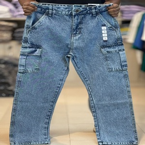 Jeans 6 poches en denim coupe ample unisexe surdimensionné grande taille Denim Jeans pantalon surplus surstock lots hommes femmes Baggy - Product Image 2