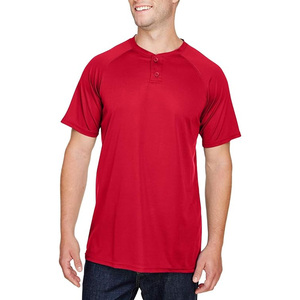 ชุดเครื่องแบบทีมเบสบอลและซอฟต์บอลชุดเล่นกีฬาระบายอากาศมีกระดุมคุณภาพสูงสินค้าออกใหม่ - Product Image 1