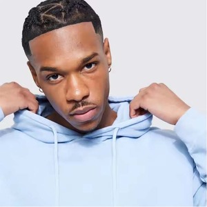 Sudadera con capucha de peso pesado Jersey de algodón transpirable de alta calidad Terry con bolsillos de canguro Sudaderas con capucha al aire libre - Product Image 4