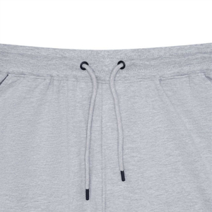 Pantalones de pijama de LICRA y algodón con logotipo personalizado y bolsillos laterales, pantalones cortos de punto con bolsillo cruzado y ajuste relajado con cordón térmico en la cintura - Product Image 6