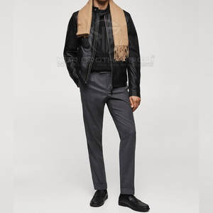 Chaqueta de cuero genuino para hombre, abrigo de invierno, chaqueta de motociclista, prendas de vestir exteriores con estilo, chaqueta de invierno de cuero PU para hombre - Product Image 6