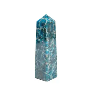Crystal Crafts Premium Quality Crystal Crafts Blue Apetite Tower for Healing and Gifting use Available at Affordable Price