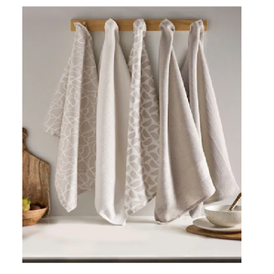 ชุดผ้าเช็ดตัวพิมพ์ลาย3ผืนพร้อมด้วยพู่ประดับผ้าปัดฝุ่น100% ผ้าเช็ดทำความสะอาดผ้าลินินออร์แกนิคผ้าเช็ดจานในห้องครัวได้รับการรับรอง - Product Image 2