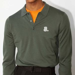 Nueva Camisa de Moda para Hombre, Casual, Transpirable, de Fibra de Bambú, con Dos Botones, Tela Jersey con Estampado Personalizado - Product Image 1