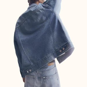 Chaquetas Vaqueras de Mezclilla con Bolsillos para Hombre, Tallas Grandes, al por Mayor, Chaqueta Informal Clásica, Holgada, Lavada, Estilo Vintage - Product Image 4