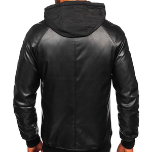 Nueva chaqueta de cuero de motorista 2025 para hombre, chaqueta de bombardero de cuero para hombre, chaqueta de cuero para motocicleta - Product Image 2