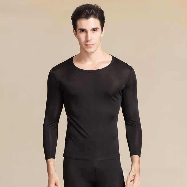 Wholesale Men's Thermal Underwear Long Sleeved Cotton Trousers Modal Long Johns Customizable OEM Product