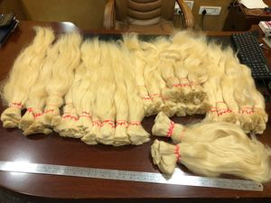 RAW UNPROCESSED THICK BOTTOM AFRO SILKY STRAIGHT SWEDISH REMY <b>TANGLE</b> FREE FULL CUTICLES VIRGIN HAIR EXTENSION BUNDLES - Product Image 2