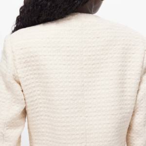 Chaqueta corta de lana transpirable para mujer, abrigo ecológico a prueba de viento - Product Image 4