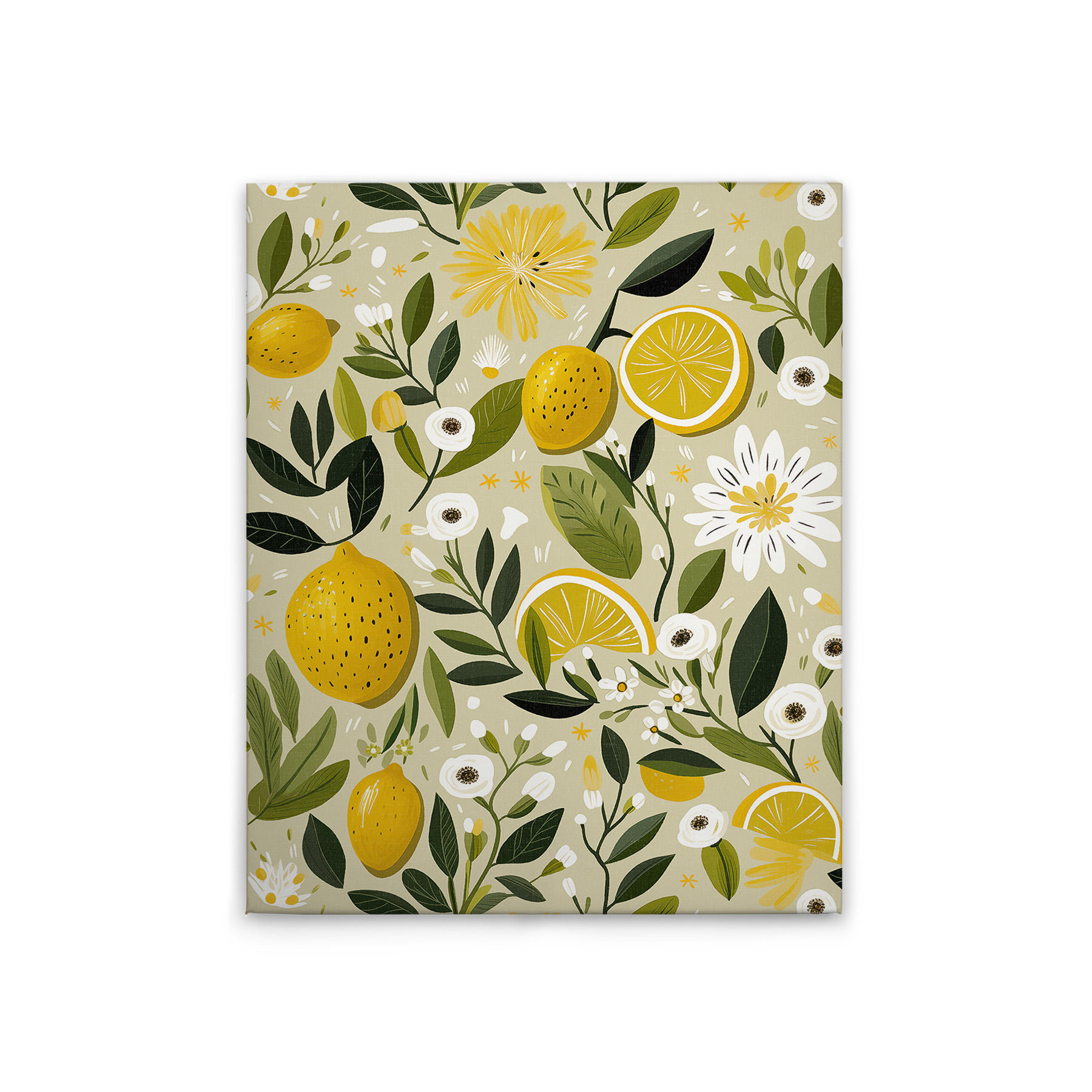 Beige, Yellow, Green, White