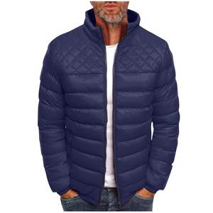 Chaqueta acolchada personalizada para hombre 2025, chaqueta de lona transpirable de secado rápido con cuello levantado, nuevo último estilo para invierno - Product Image 4