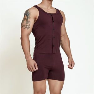 Débardeur de sport en coton pour homme, maillot de sport, coupe carrée, côtelé, bonne qualité, logo personnalisé imprimé - Product Image 6