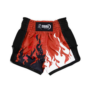 Pantalones cortos de boxeo de poliéster 100% de alta calidad con logotipo personalizado Haga sus propios pantalones cortos de lucha-Unisex Zebra Sports - Product Image 5