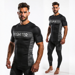 Rash Guard para MMA y compresión personalizada con manga completa y corta y diseño sublimado personalizado kimono de jiu jitsu - Product Image 2